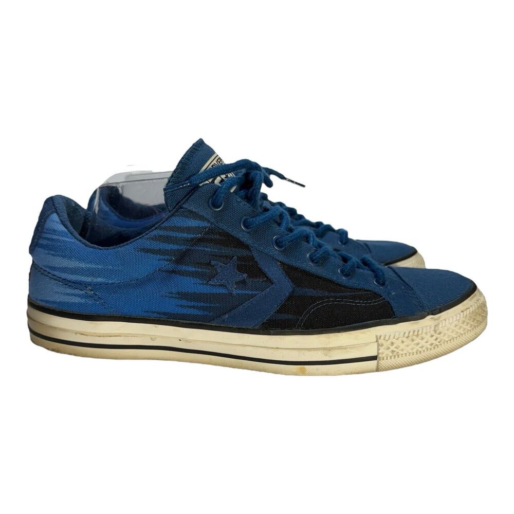 Converse Men's Blue and Black Low-Top Sneakers